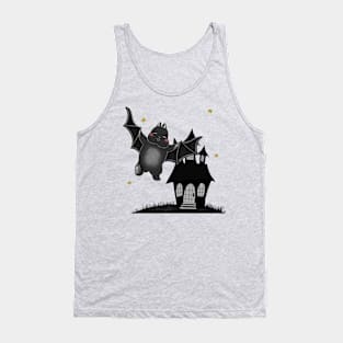 Black Bat Rabbit Fly Bunniesmee Tank Top